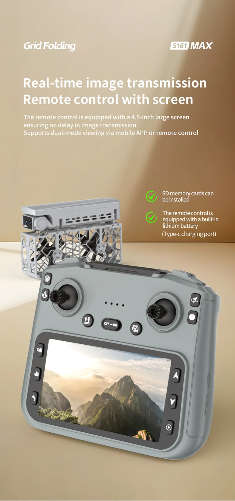 drone new S161 Four Sided Obstacle Avoidance Dual Camera Optical Flow Positioning Aerial Drone Remote-controlled Aircraft