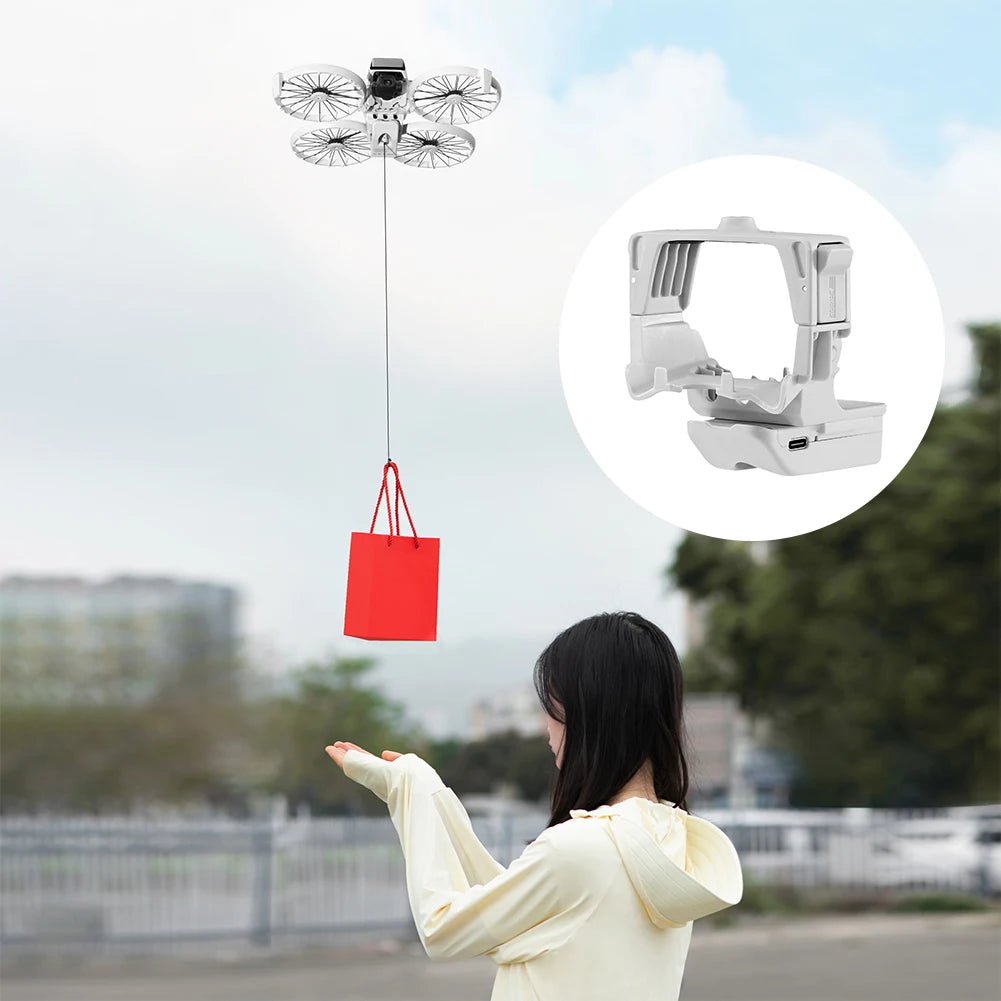 Drop System for DJI Flip Drone Airdrop Thrower System Airdrop Thrower Transport Payload Delivery Thrower Air Dropper Device
