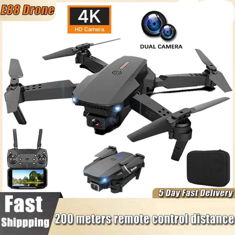 E88 Pro 4K Camera Drone – Foldable & WiFi FPV