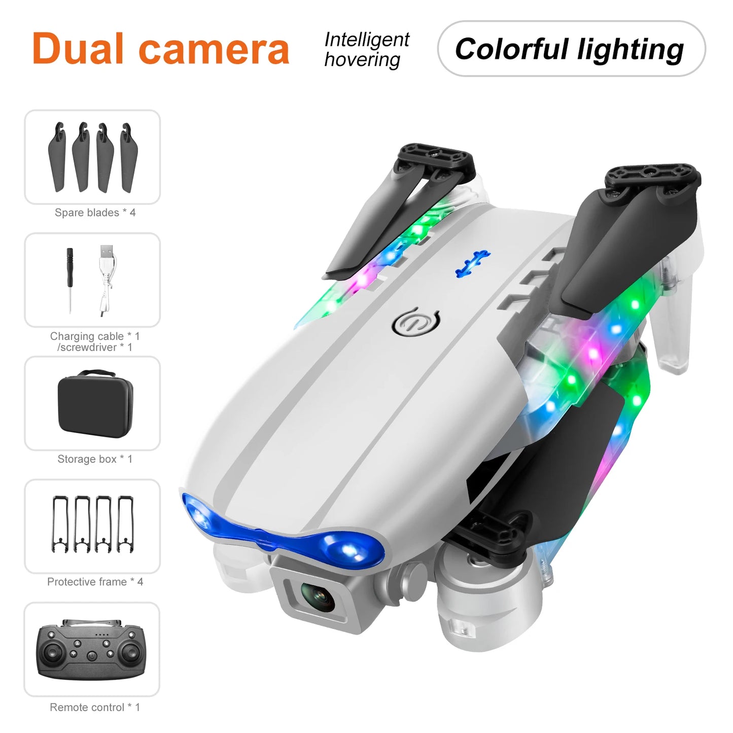 E88 Drone with HD Camera | Quadcopter, Long Battery Life, Altitude Hold, Portable Lightweight Remote Control Aircraft for Kids