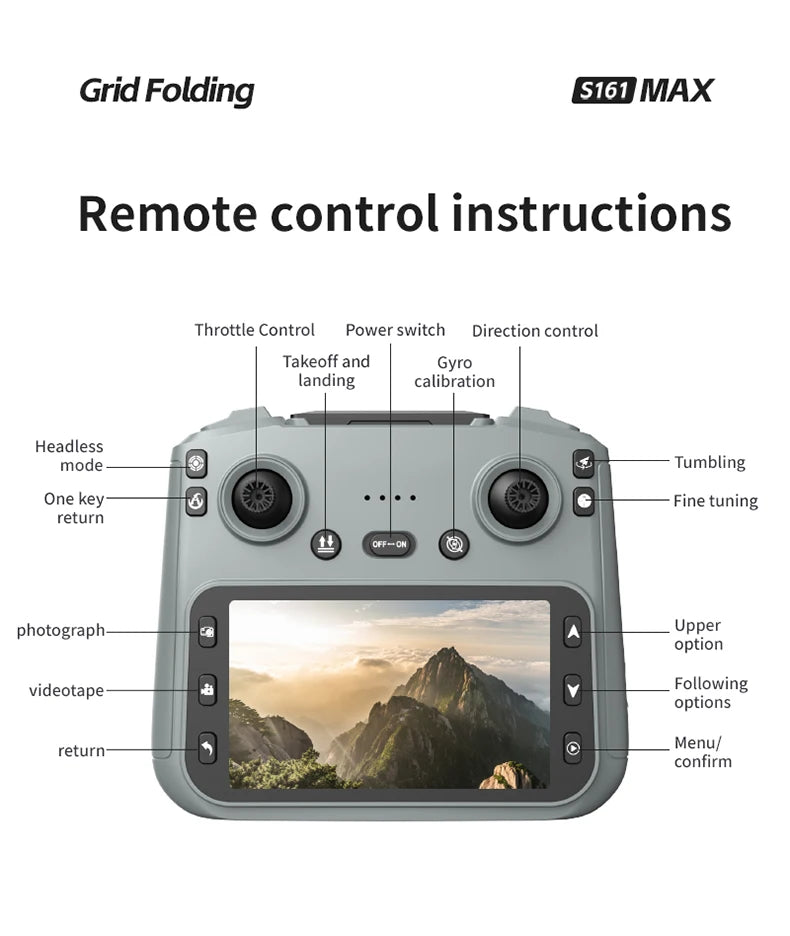 drone new S161 Four Sided Obstacle Avoidance Dual Camera Optical Flow Positioning Aerial Drone Remote-controlled Aircraft