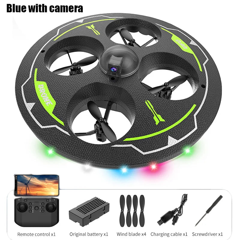 Drone with Camera Foam UAV Ufo Intelligent Obstacle Avoidance Aerial Aircraft 2.4G 4CH Mini RC Helicopter Dron Toys for Kids