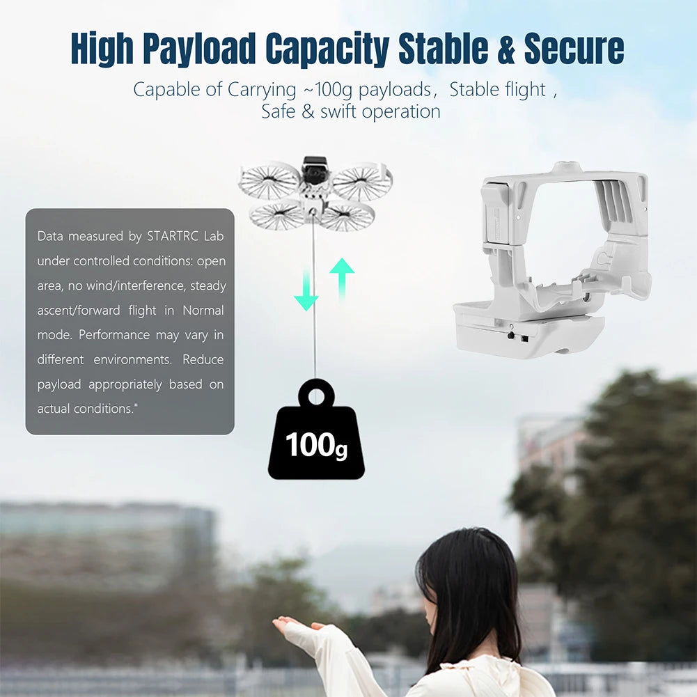 Drop System for DJI Flip Drone Airdrop Thrower System Airdrop Thrower Transport Payload Delivery Thrower Air Dropper Device