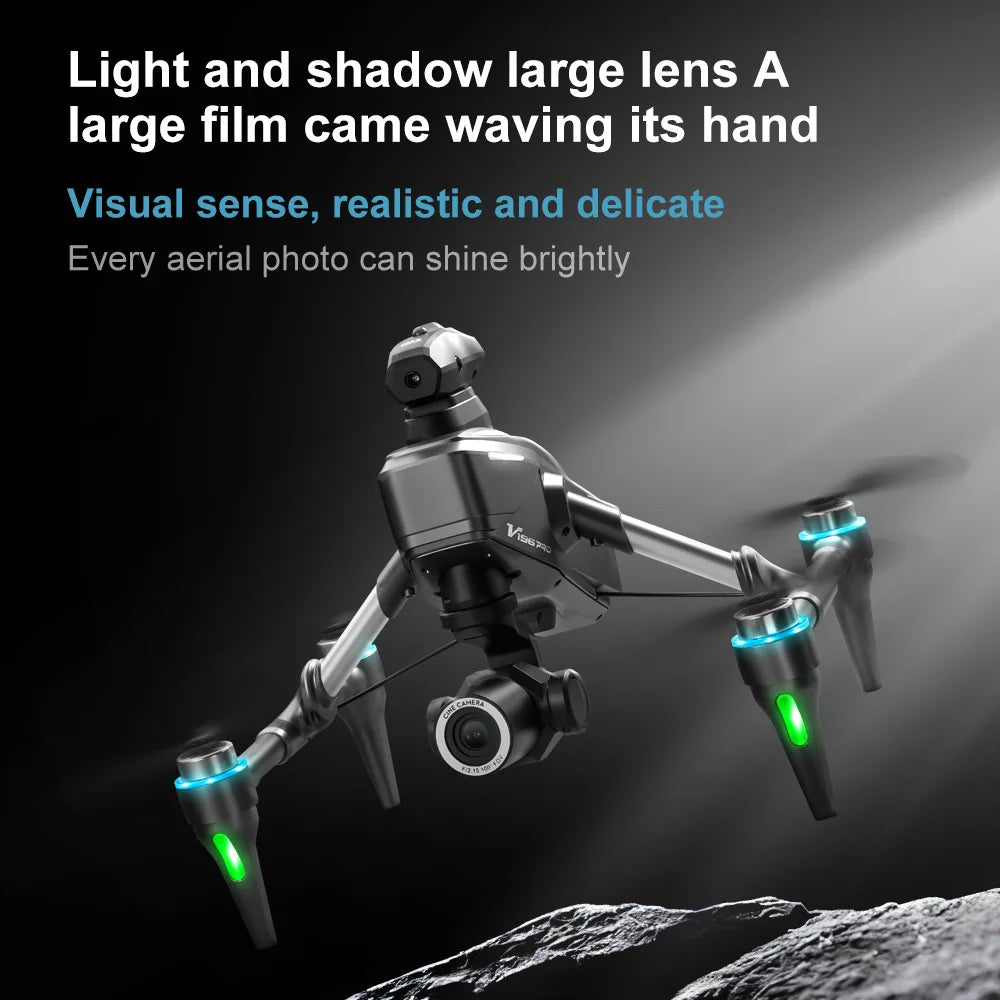 2025 V196 Automatic Obstacle Avoidance Drone 8K HD Camera Aerial Photography WIFI Optical Localization Brushless Drone Gift toys