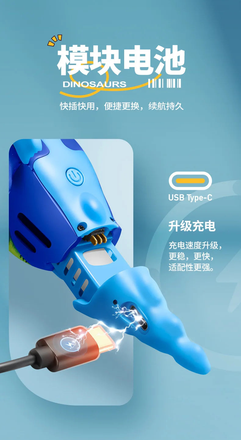 4DRC V48 Quadrotor Drone with Gravity Obstacle Avoidance Dinosaur Design Remote Control Foam Simulation Educational Toy for Kids