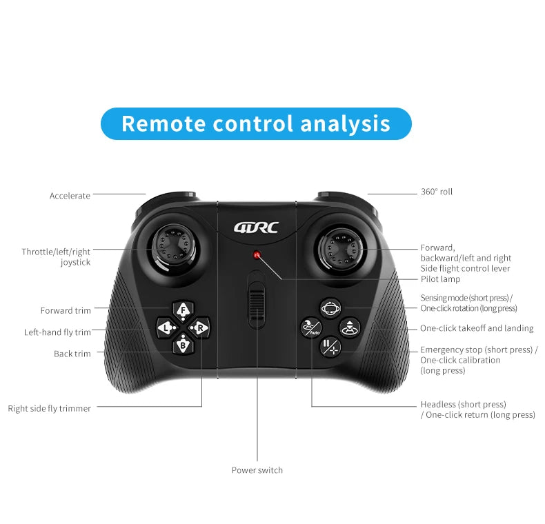 4DRC V49 Drone for Soccer Competition WiFi Fpv Obstacle Avoidance Helicopter Fixed Height RC Flying Ball Toys Starter Gifts