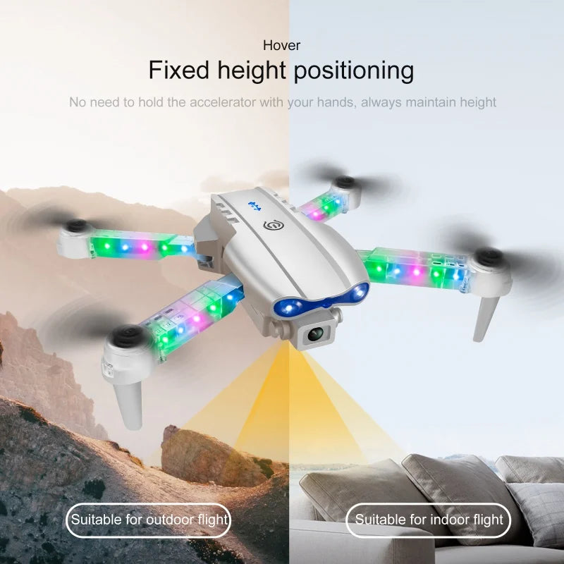 E88 Drone with HD Camera | Quadcopter, Long Battery Life, Altitude Hold, Portable Lightweight Remote Control Aircraft for Kids