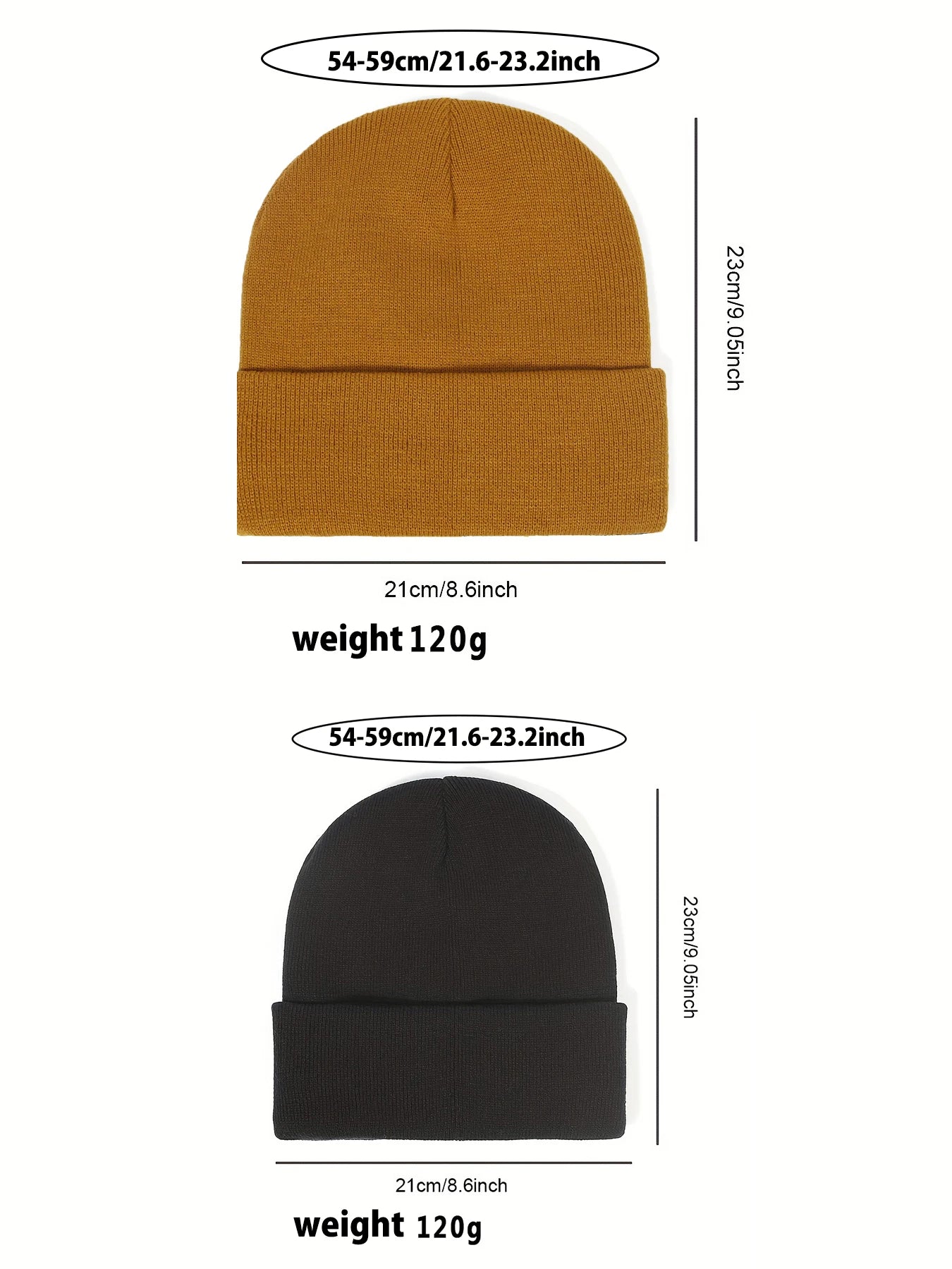 2Pcs Unisex Satin Lined Knit Beanie Hat Acrylic Winter Hats for Women Silk Lining Soft Slouchy Warm Cuffed SKullies Cap Men