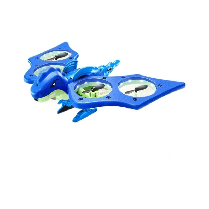 4DRC V48 Quadrotor Drone with Gravity Obstacle Avoidance Dinosaur Design Remote Control Foam Simulation Educational Toy for Kids