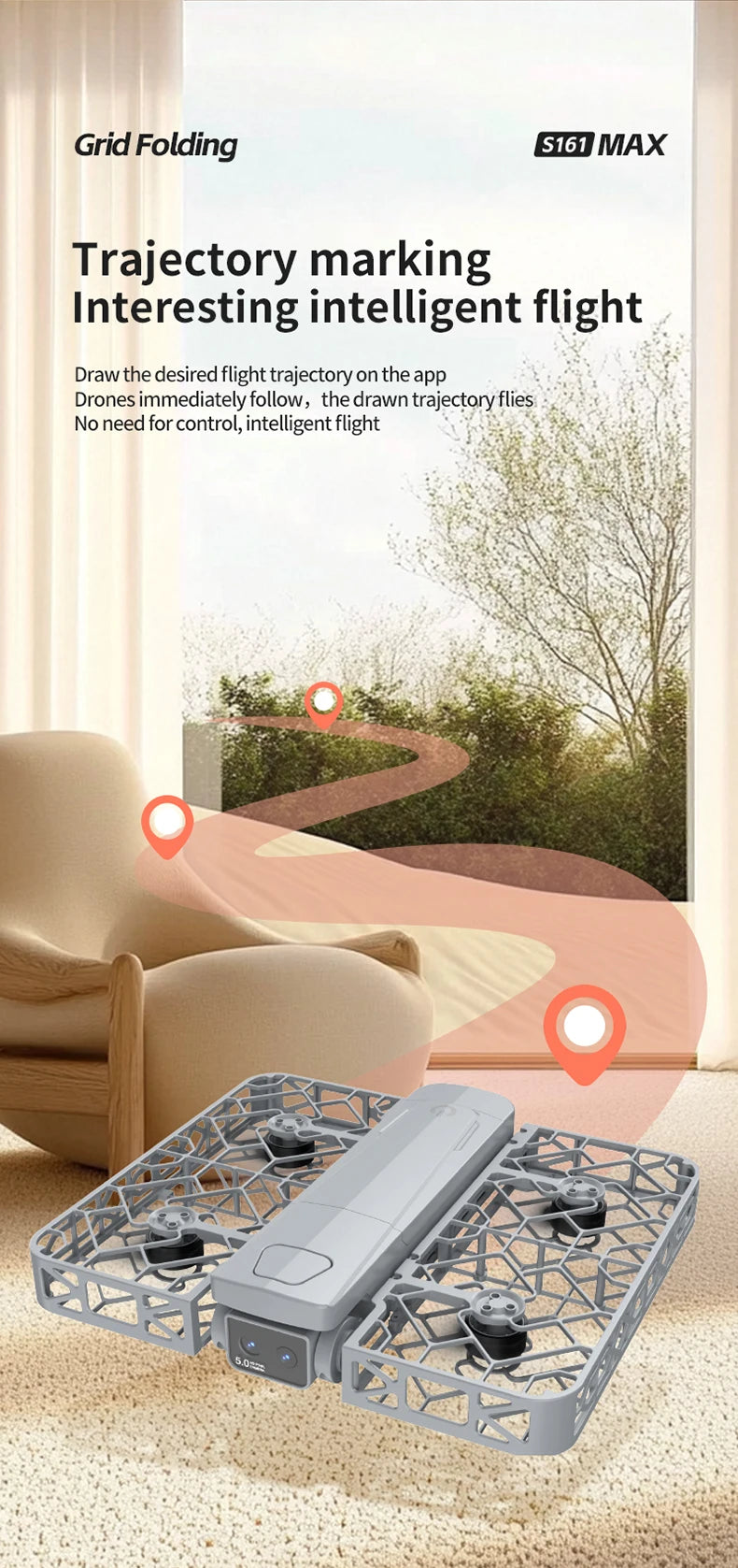 drone new S161 Four Sided Obstacle Avoidance Dual Camera Optical Flow Positioning Aerial Drone Remote-controlled Aircraft