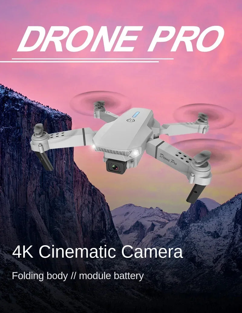 Drone E88 Pro Drone Aerial Photography High Definition 4k Dual Camera Quad Axis Remote Control Aircraft Children's Toys