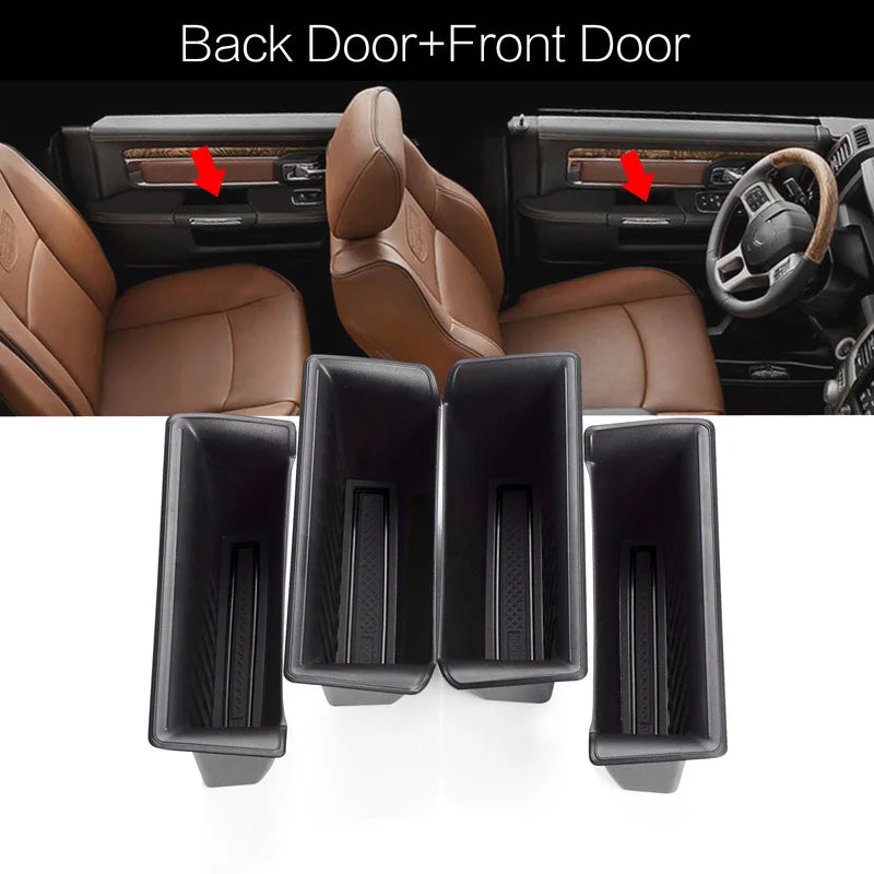 Car Front Door Handrail Sort Out Storage Box Auto Interior Accessories Silicone Anti-Slip Mat For Dodge Ram 1500 2019 2020 2021