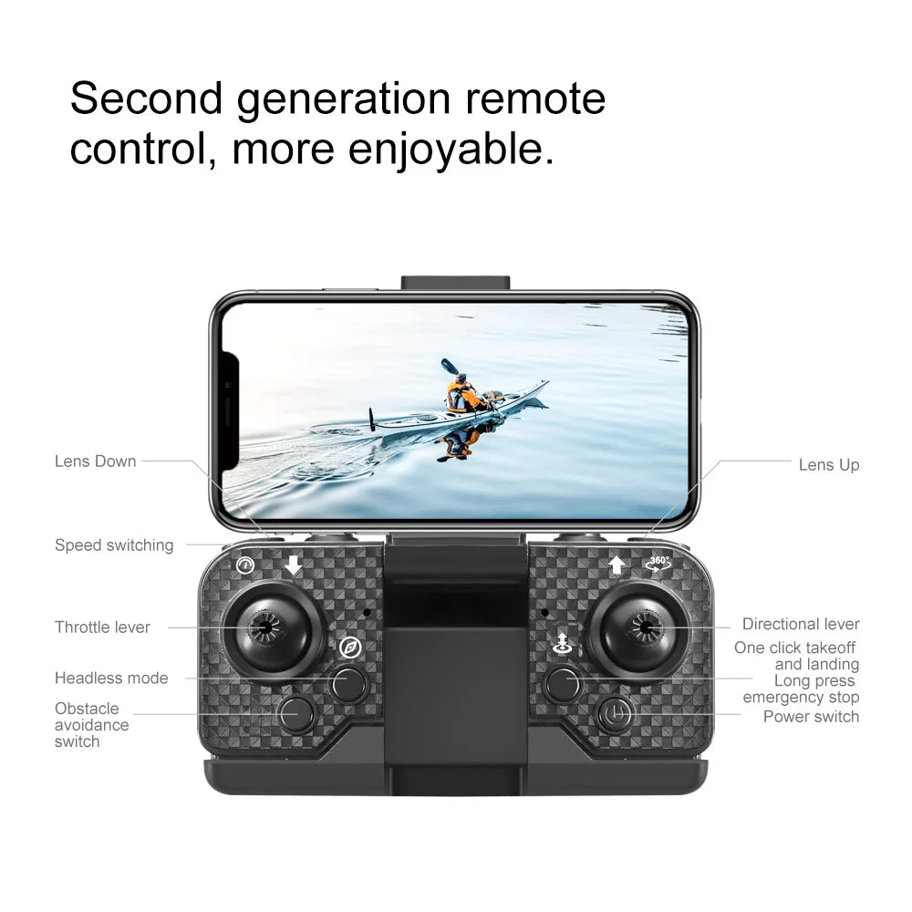 2025 V196 Automatic Obstacle Avoidance Drone 8K HD Camera Aerial Photography WIFI Optical Localization Brushless Drone Gift toys