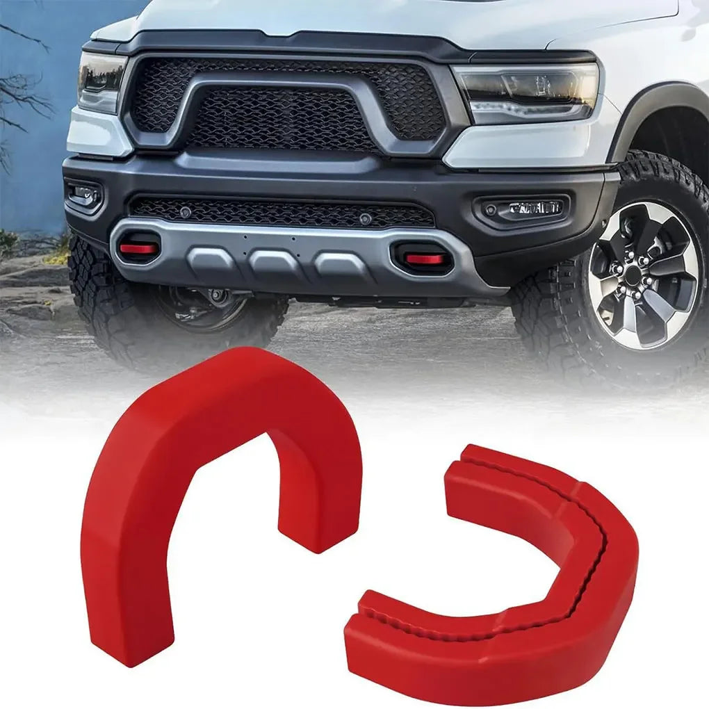 2pcs car Front Tow Hooks Covers Hitch Cover for Dodge RAM 1500 2019-2024 car Tow Hooks Covers