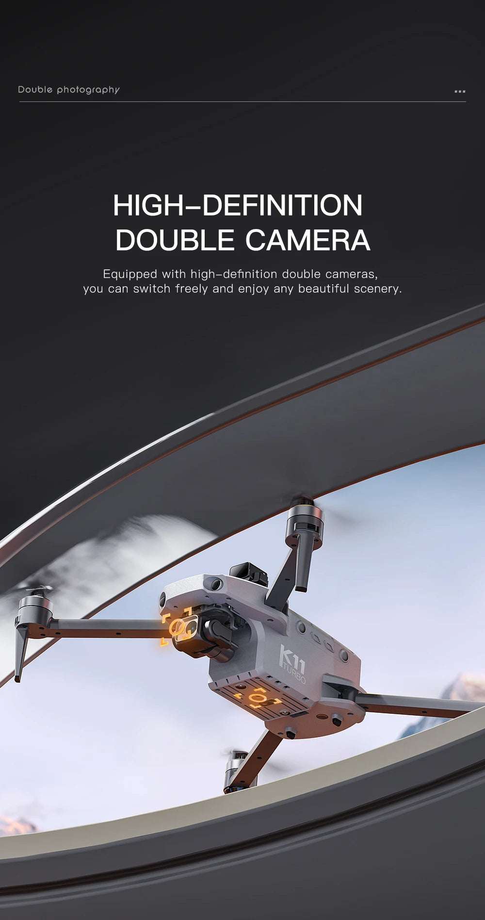 2025 K11 Tubro Drone With 8K Professional Camera GPS+Digital Image Transmission 3-axis Gimbal Anti-Shake Camera Drone RC Toy