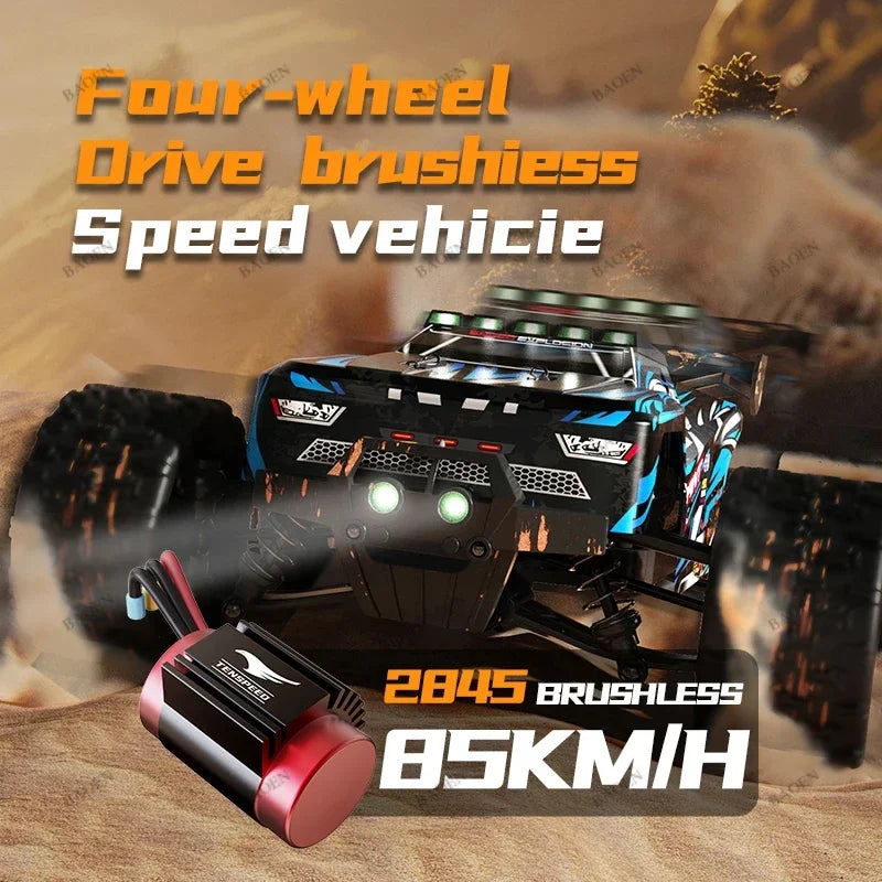 RC Car 1/14 4WD 2.4G Remote Control Car 550 Carbon Brush Strong Motor Drift Off-Road Desert Racing Car Remote Truck Toys