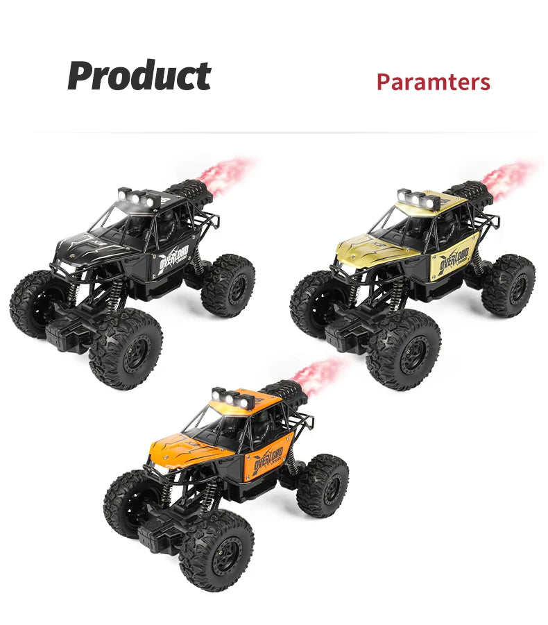 2025 NEW Remote Control Car 1:18 Off Road RC Buggy Truck with LED Lights for Kids Boy Girl Toy Gift Indoor Outdoor Racing Drifts
