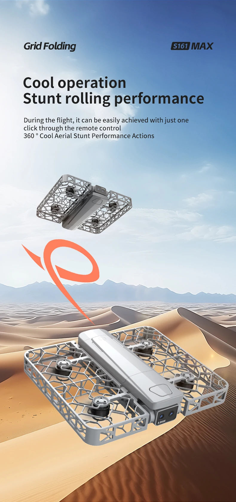 drone new S161 Four Sided Obstacle Avoidance Dual Camera Optical Flow Positioning Aerial Drone Remote-controlled Aircraft