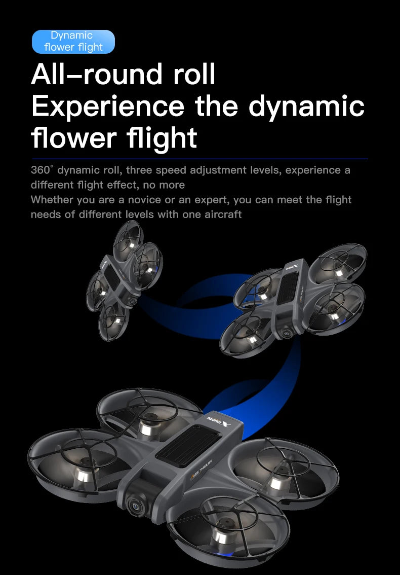 NEW X226 Drone VR Remote Control Brushless Dual Image Transmission HD Aerial Optical Flow Hover Obastacle Avoidance UAV Boys Toy