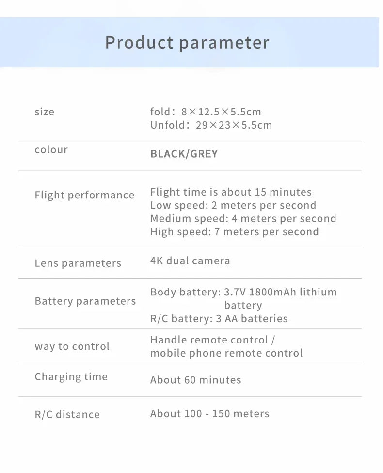 E99Pro 4K RC Drone – Dual Camera & 5G WiFi FPV