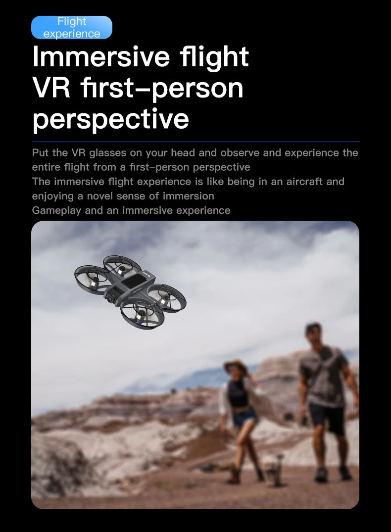 NEW X226 Drone VR Remote Control Brushless Dual Image Transmission HD Aerial Optical Flow Hover Obastacle Avoidance UAV Boys Toy