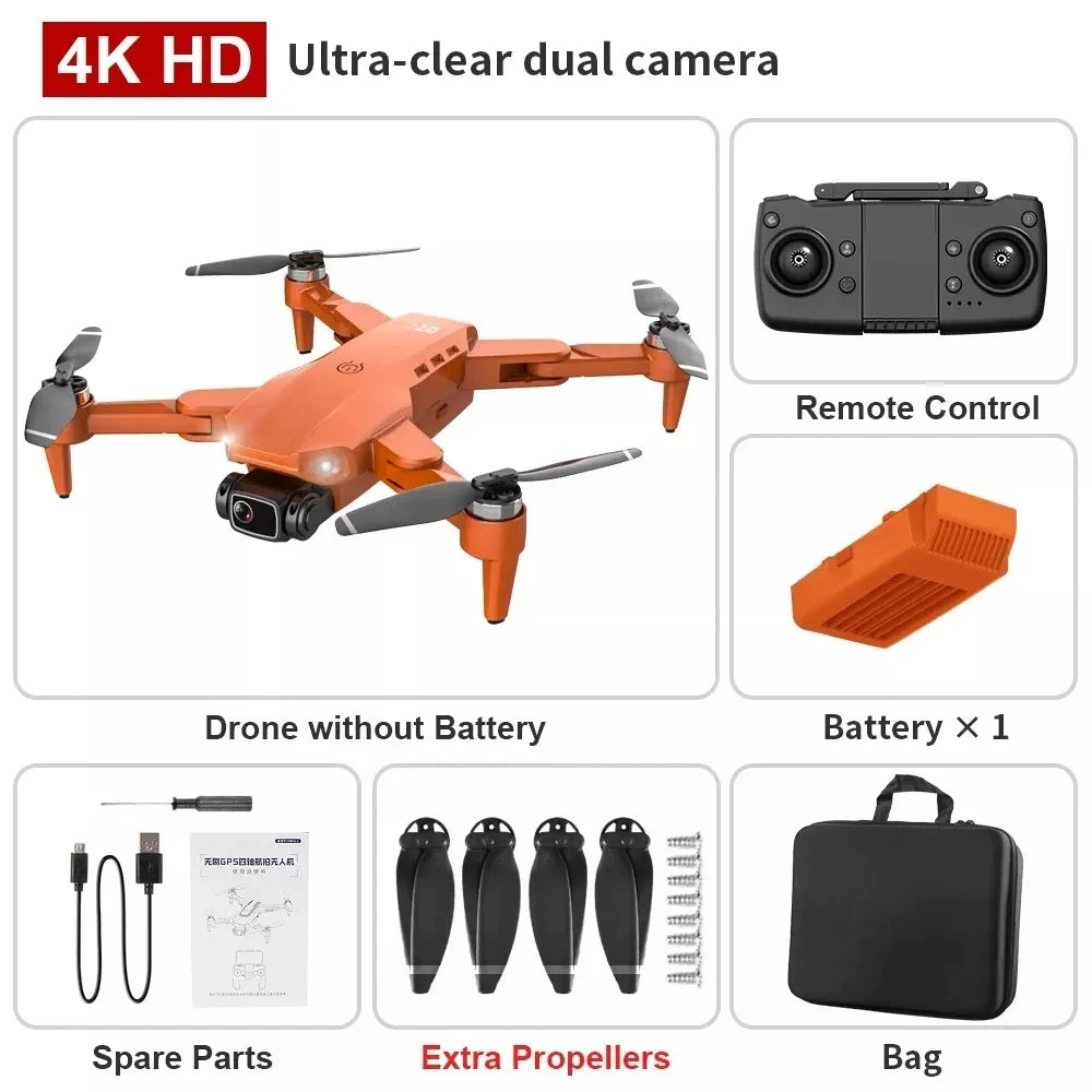 Drone L900 Pro 4K GPS Camera Quadcopter – Foldable & Brushless