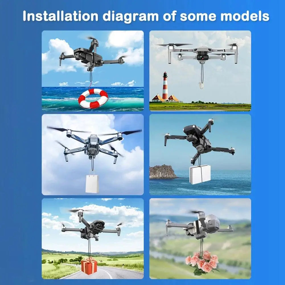 Universal Airdrop System For for DJI Mini 3 Pro / for Air 2S / for X8SE Drone Accessories Gift Thrower Fishing Delivery Device