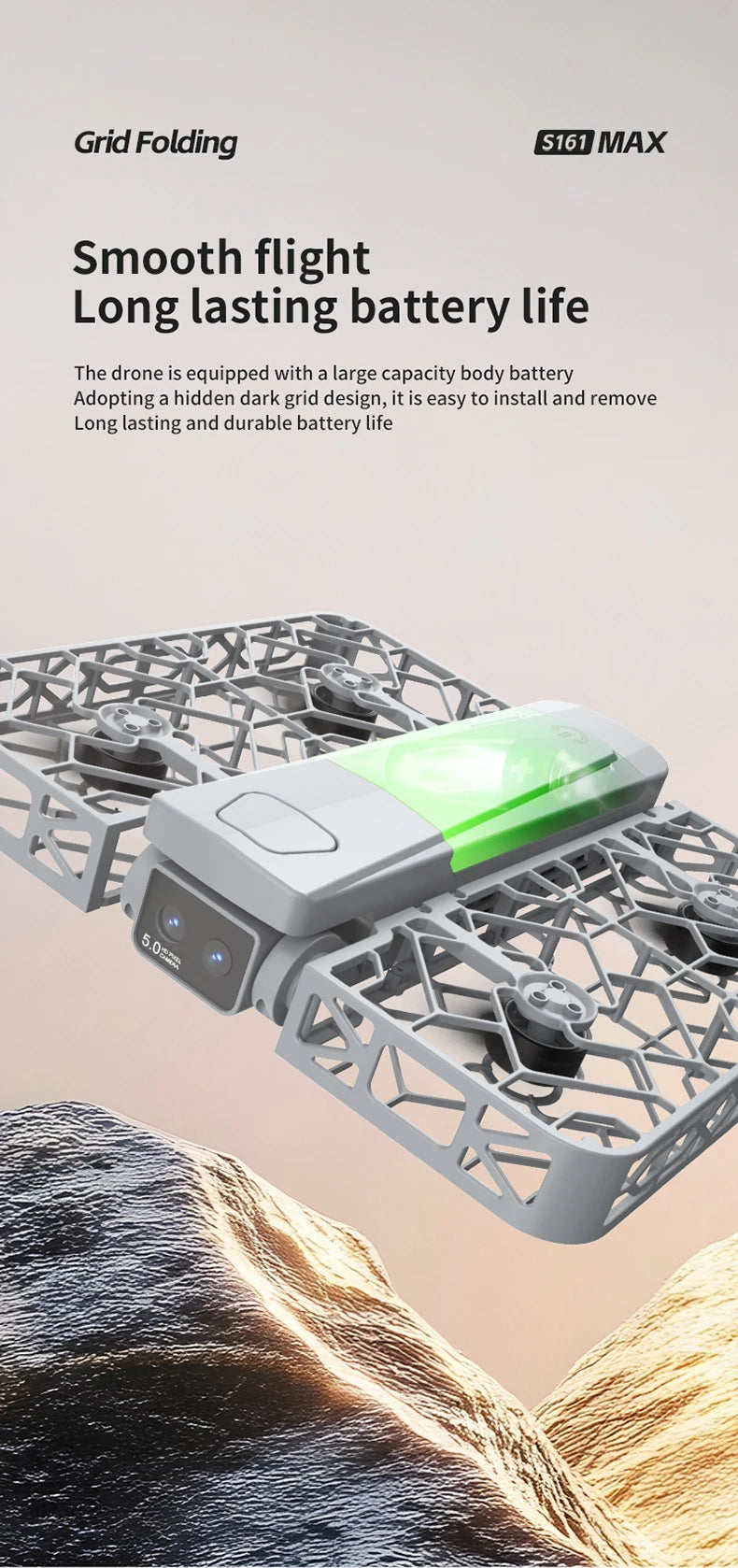 drone new S161 Four Sided Obstacle Avoidance Dual Camera Optical Flow Positioning Aerial Drone Remote-controlled Aircraft