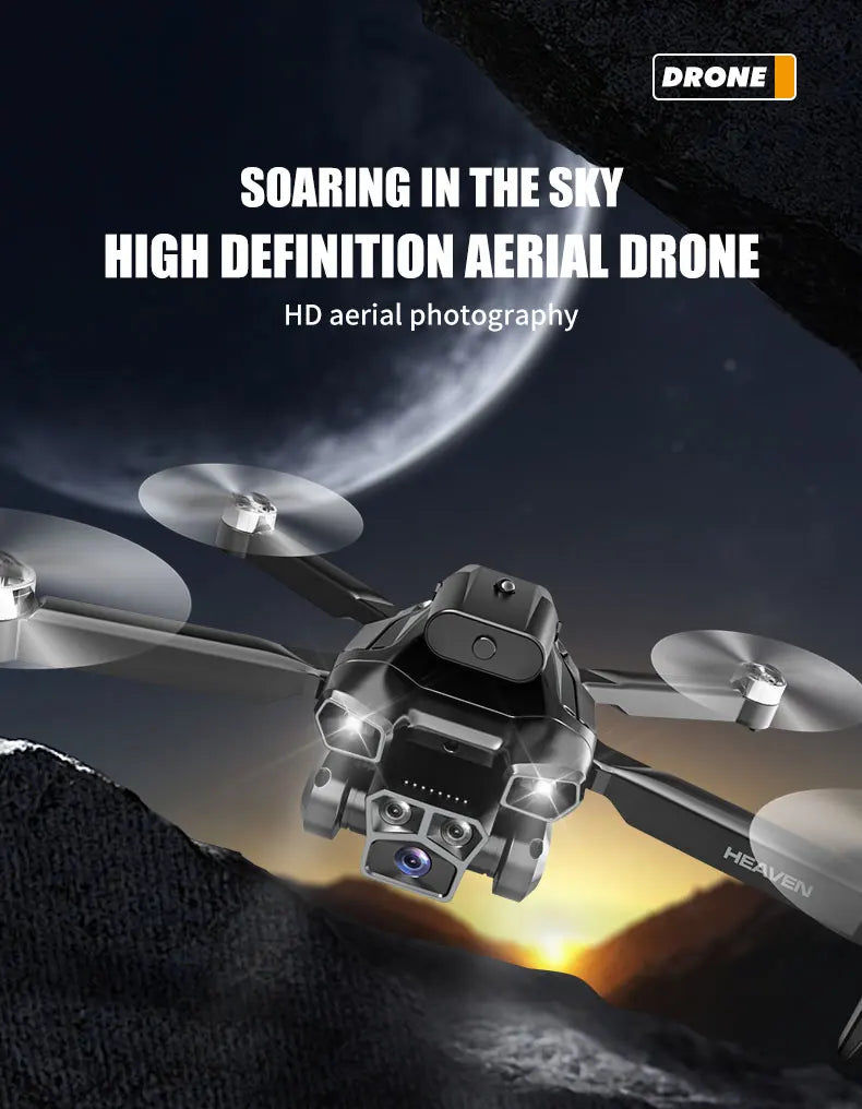 Drone aerial view brushless motor with obstacle avoidance optical flow foldable quadrotor foldable remote control airplane toy