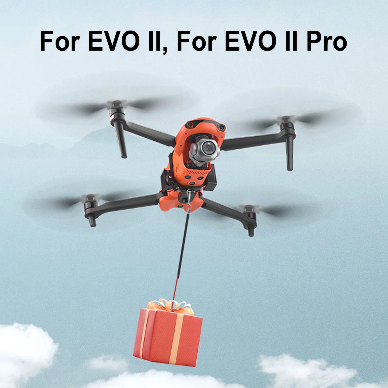 Drone Air Drop Thrower Drone Delivery Thrower UAV Remote Air Dropping Dispenser System for EVO II Built in Battery Drone Thrower