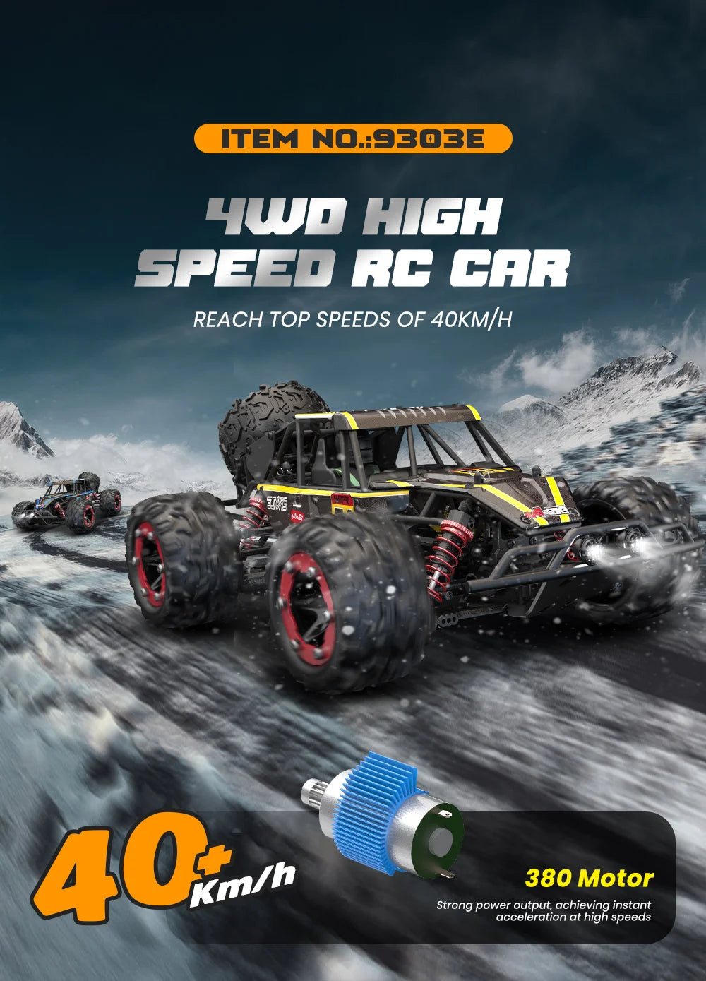1:18 Full Scale Four-Wheel Drive High-Speed Remote Control Car Off-Road Pickup Truck Climbing Car Rc Racing Model