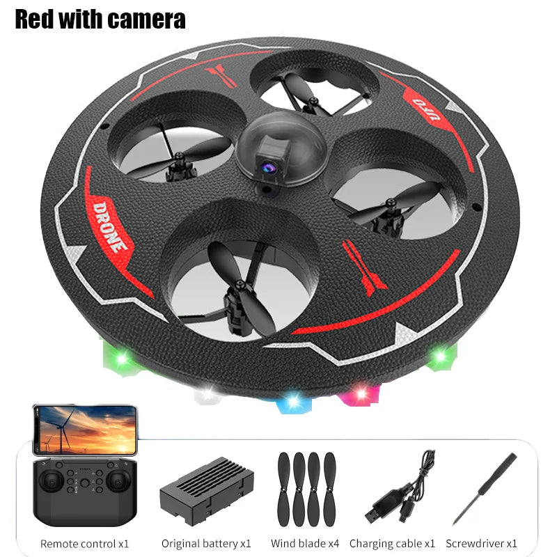 RC Drone with Camera Foam UAV Ufo Intelligent Obstacle Avoidance Aerial Aircraft Mini Helicopter Dron Toys for Kids Christmas