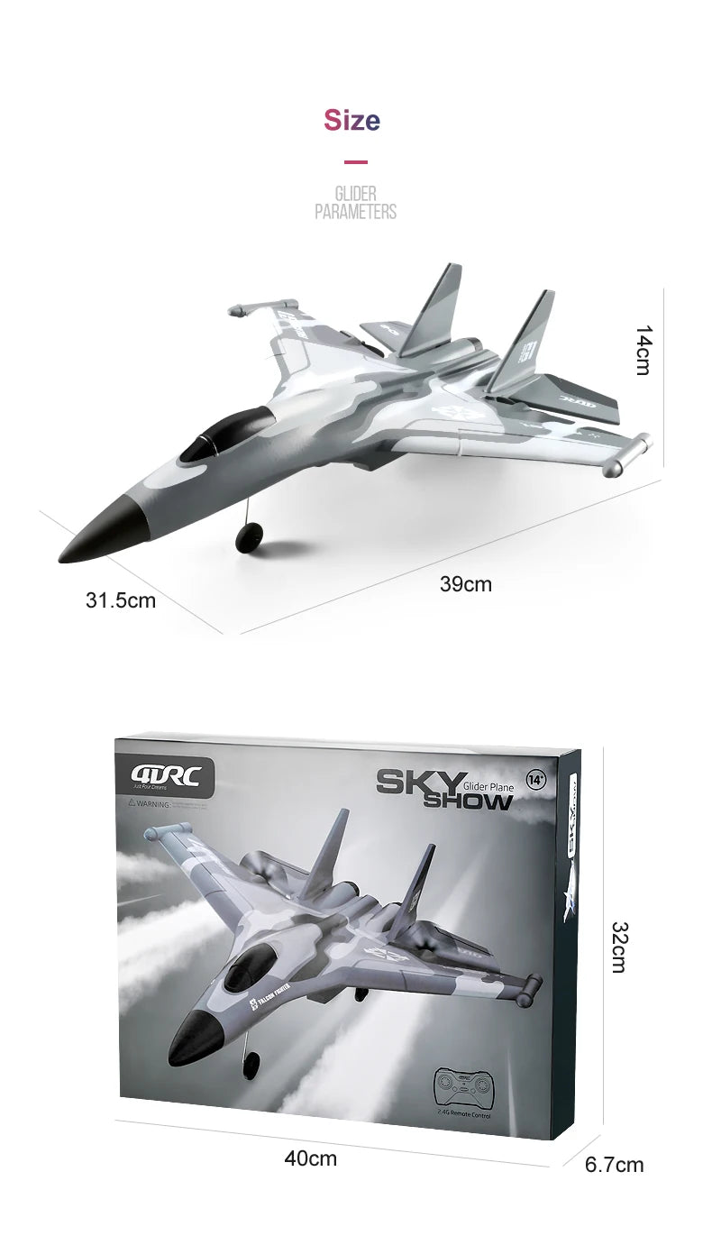 G1 Drone Glider – 3 Channel RC Aircraft with Hand Throwing Feature