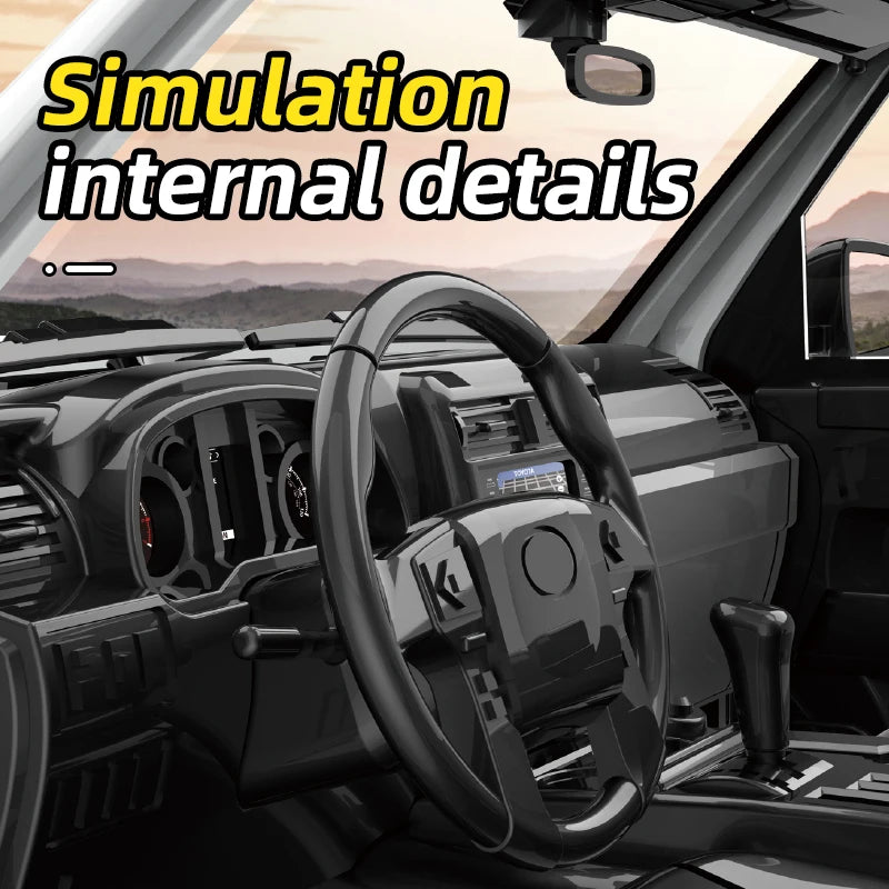 1/18 RC Car 2.4G Remote Control Crawler 4WD Off-Road Climbing Alloy Simulation Model with LED Lights Vehicle Toys HG4-209