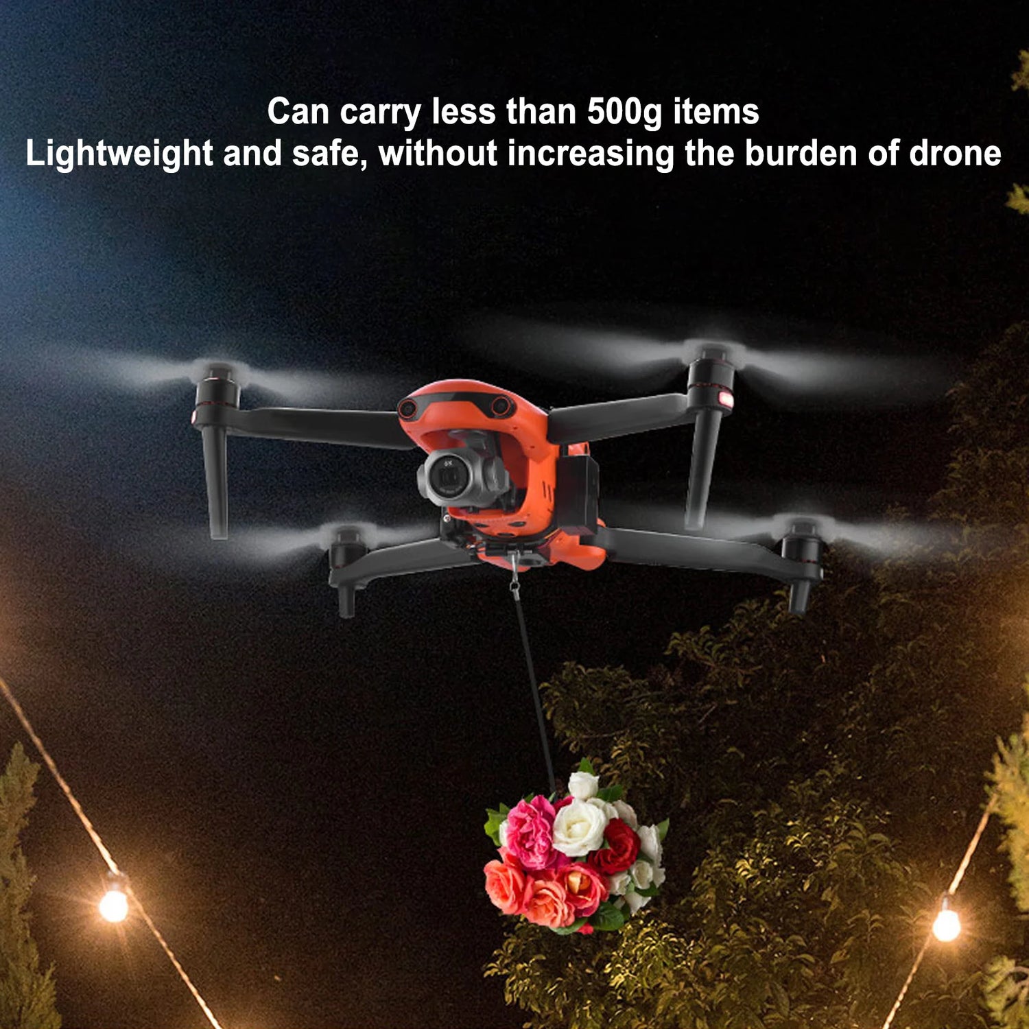 Drone Air Drop Thrower Drone Delivery Thrower UAV Remote Air Dropping Dispenser System for EVO II Built in Battery Drone Thrower