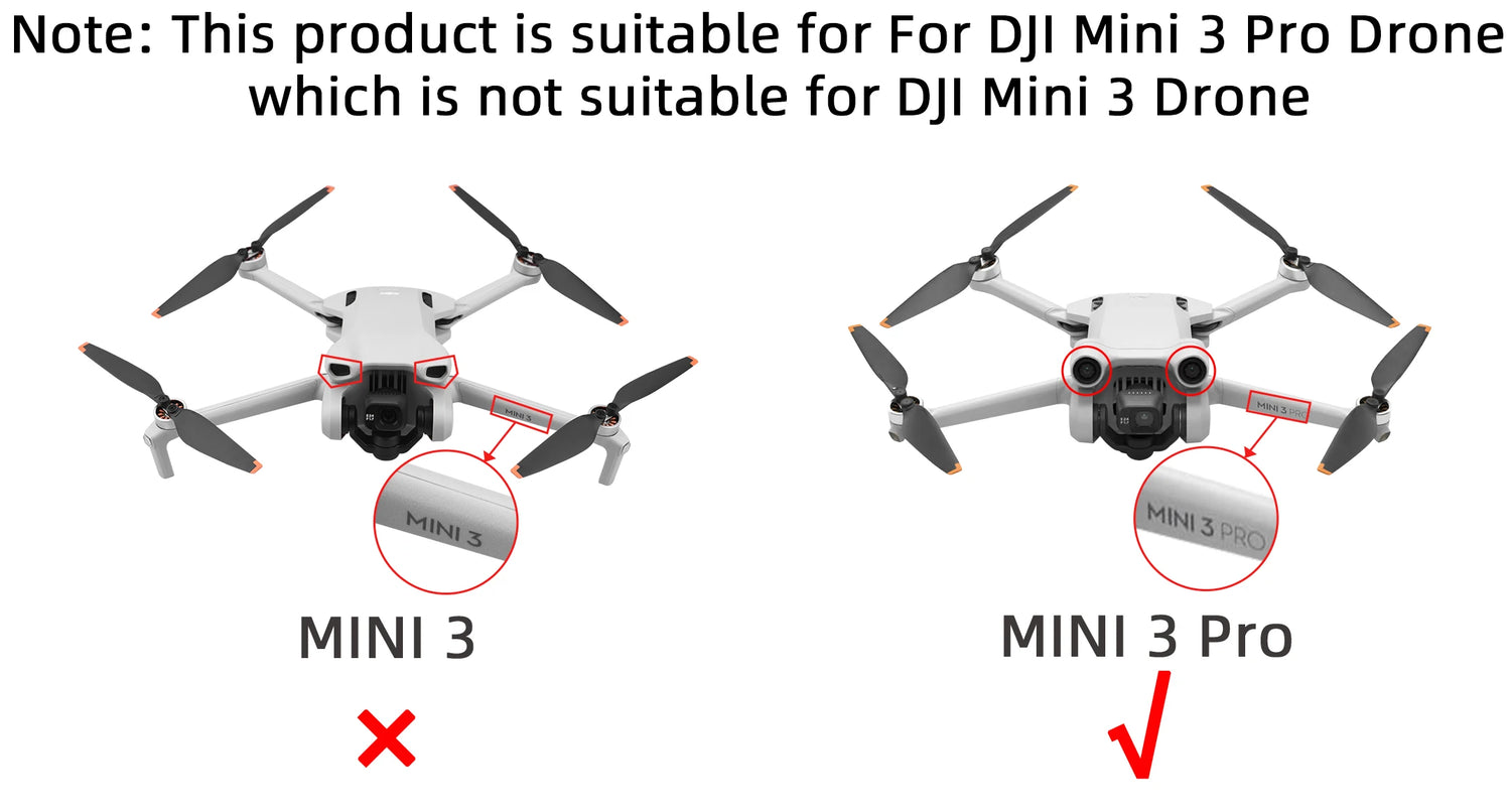 BRDRC Propeller Holder for DJI Mini 3/Mini 3 Pro Drone Wings Stabilizer Protector Blades Fixed Strap Mount Guard Accessories