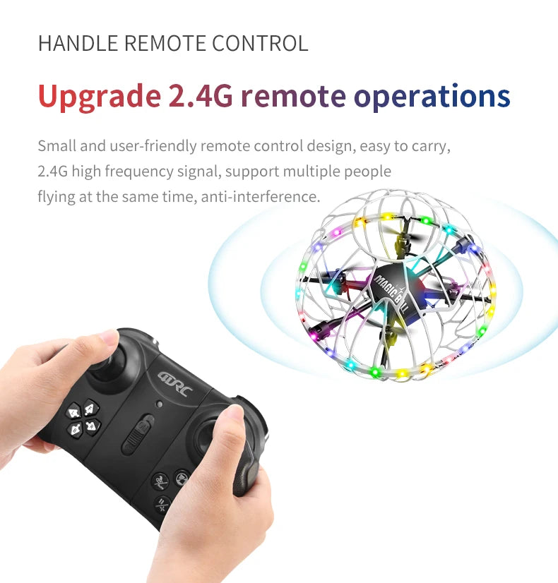 4DRC V49 Drone for Soccer Competition WiFi Fpv Obstacle Avoidance Helicopter Fixed Height RC Flying Ball Toys Starter Gifts
