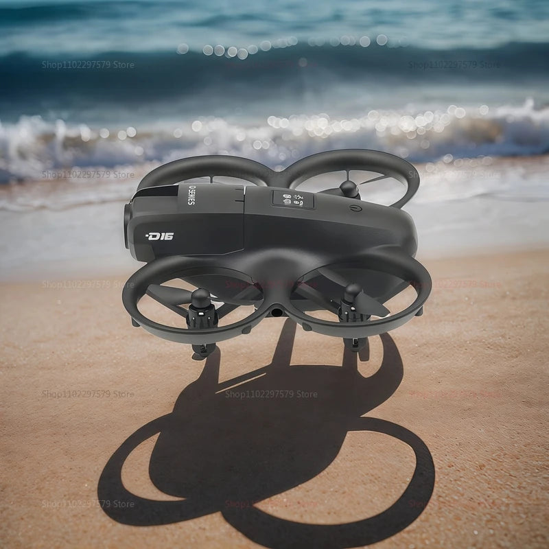 2025 NEW D16 Drone with 180° Electric Adjustable 8K HD Camera WiFi Light Flow Obstacle Avoidance RC Quadcopter Toy Gift for Kid