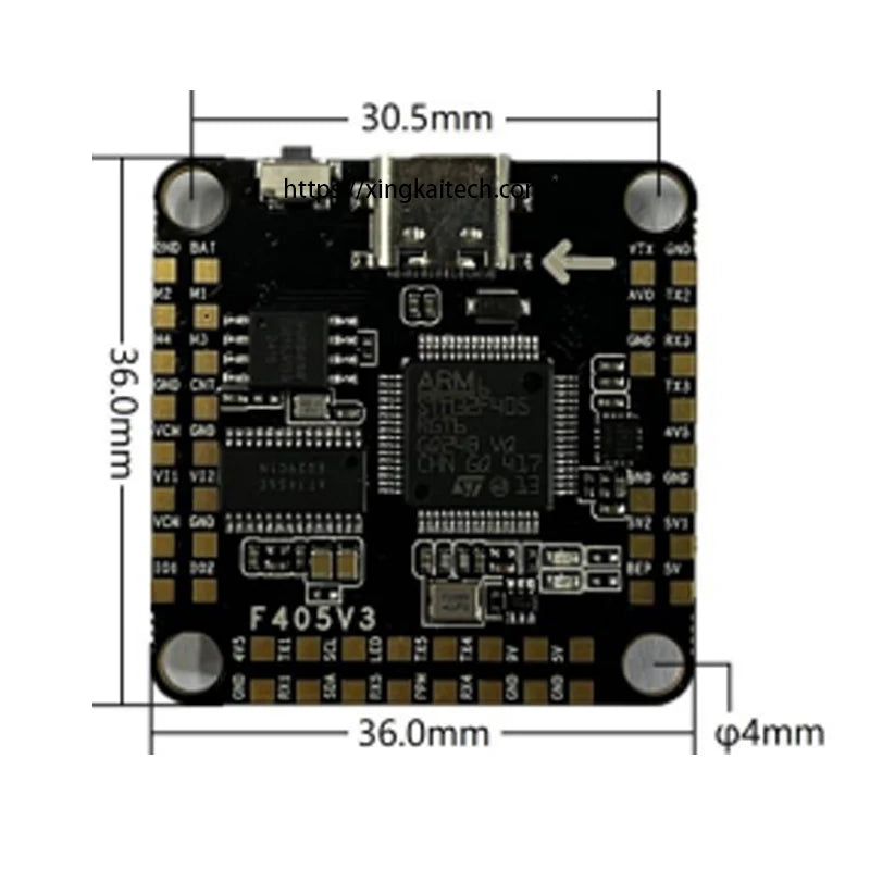 Drone ELRS F405 V3 3-6S 30X30 FC&BLHELIS 50A ESC FPV Stack BMP280 Flight Controller 4in1 ESC for RC FPV Freestyle Drone Model