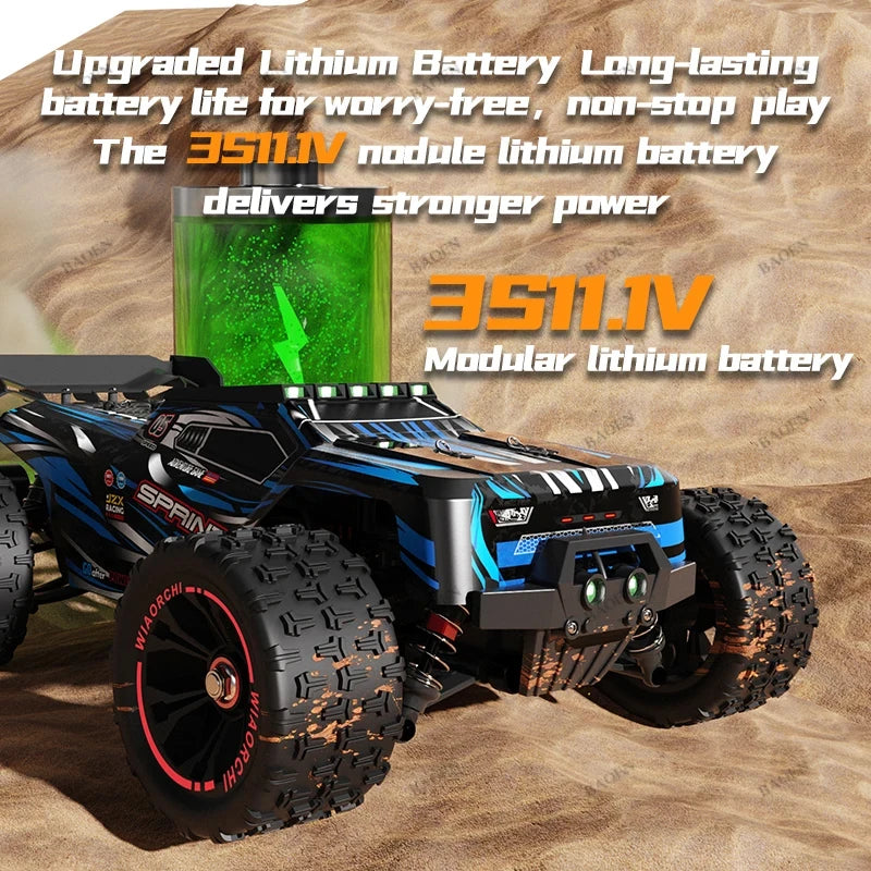 RC Car 1/14 4WD 2.4G Remote Control Car 550 Carbon Brush Strong Motor Drift Off-Road Desert Racing Car Remote Truck Toys