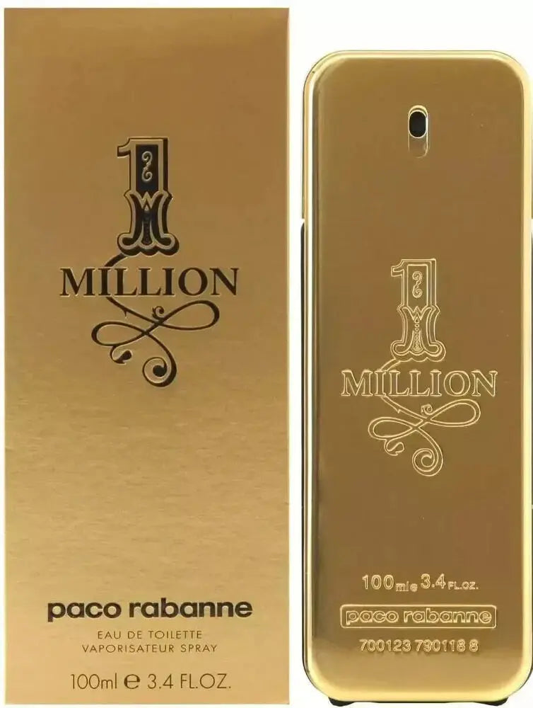 1 Million By Paco Rabanne For Men's Eau De Toilette TESTER 3.4 fl oz 100 ml  Men's Cologne New in Box USA