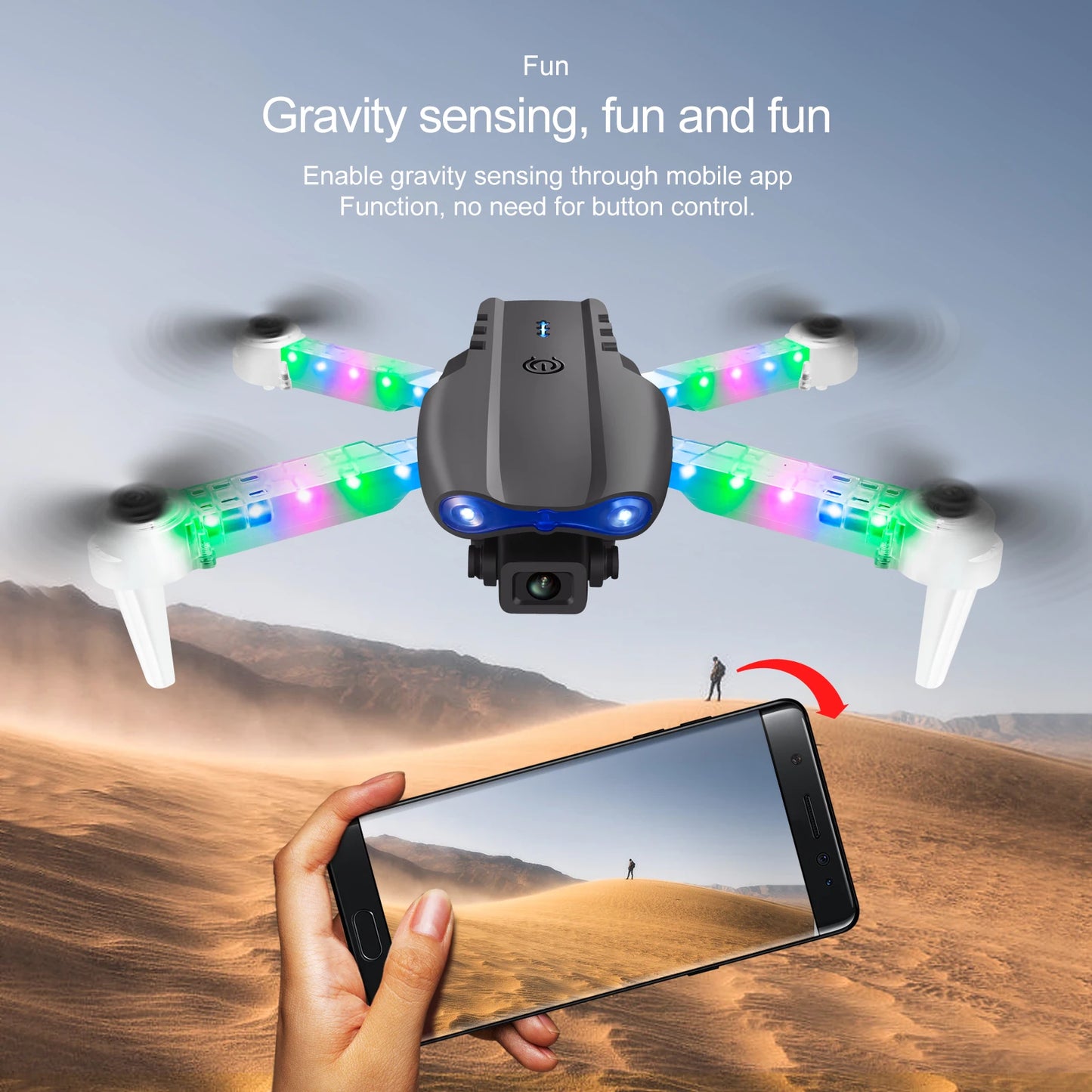 E88 Drone with HD Camera | Quadcopter, Long Battery Life, Altitude Hold, Portable Lightweight Remote Control Aircraft for Kids