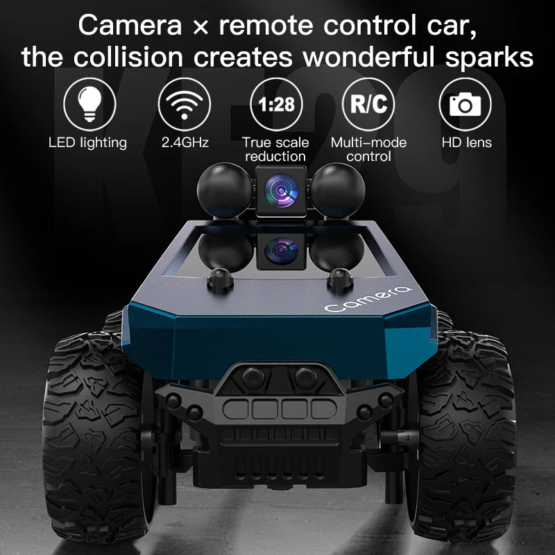 Rc Car with Camera High-Speed Climbing Car Wifi Picture 1:28 Remote Control Off-Road Vehicle Real-Time Transmission Xmas Gift