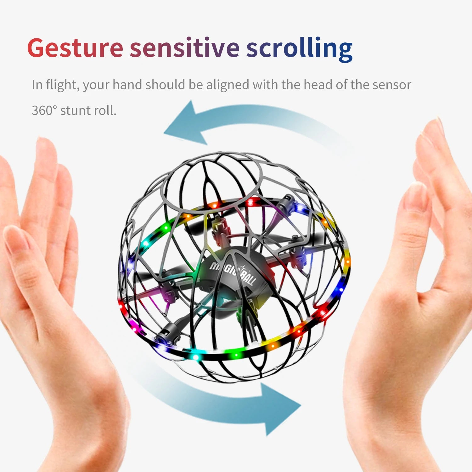 4DRC V49 Drone for Soccer Competition WiFi Fpv Obstacle Avoidance Helicopter Fixed Height RC Flying Ball Toys Starter Gifts