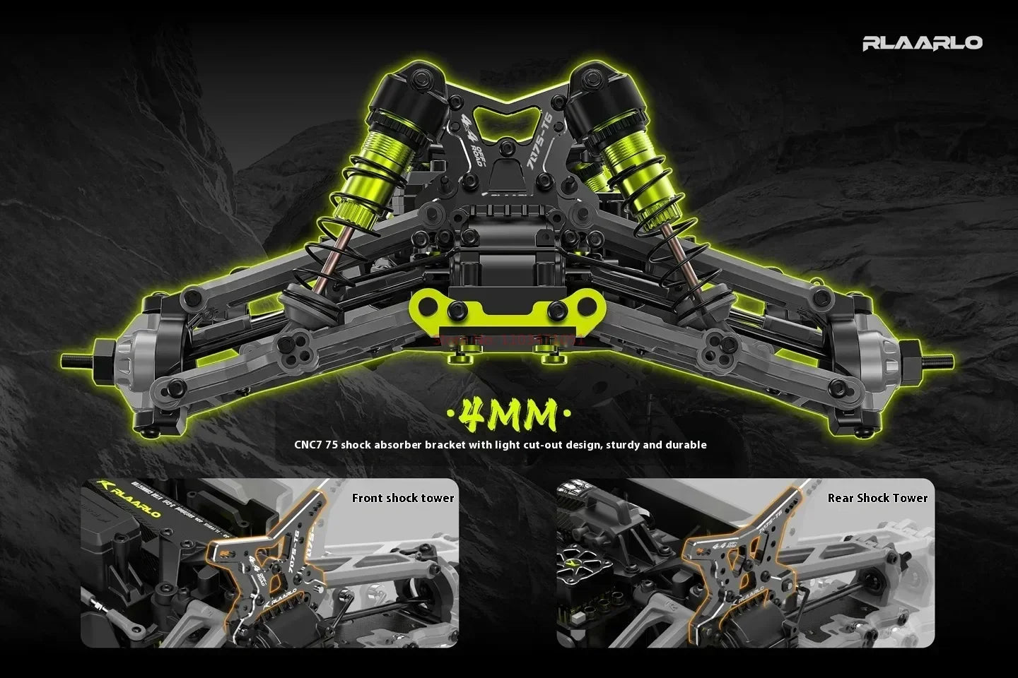 Ralaro All-around Terminator RC Remote-controlled Car with Four-wheel Drive for Racing