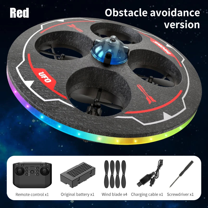 RC Drone with Camera Foam UAV Ufo Intelligent Obstacle Avoidance Aerial Aircraft Mini Helicopter Dron Toys for Kids Christmas