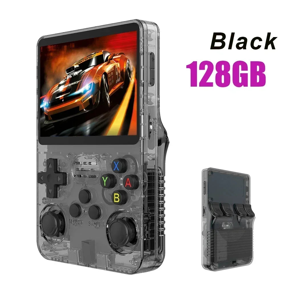 BOYHOM 256G/128G/64G R36S ARKOS 2.0 Retro Handheld Game Console 3.5'' IPS screen,Portable Pocket Game Player for  children gift