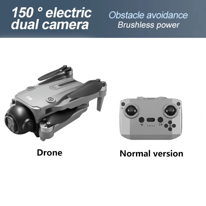 2025 New D18 Drone 8K Aerial HD Dual Camera Photography Intelligent Obstacle Avoidance Brushless Power Foldable Quadcopter Toys