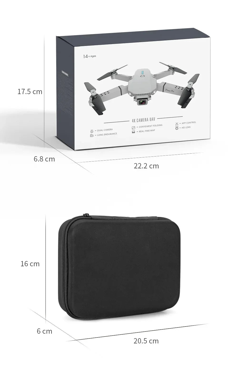 Drone E88 Pro Drone Aerial Photography High Definition 4k Dual Camera Quad Axis Remote Control Aircraft Children's Toys