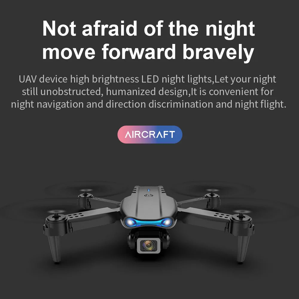 E99Pro Drone HD Professional 4k drone Dual Camera WIFI fpv Aircraft Quadcopte Obstacle Avoidance Aerial Photography Drone